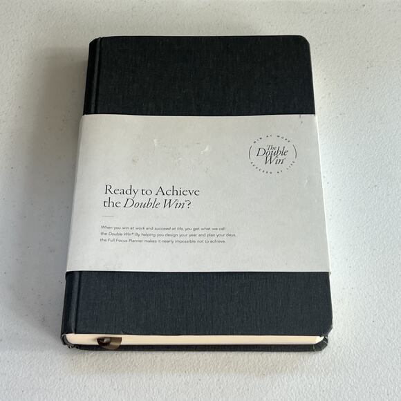 The Double Win Other - The Double Win Planner Black Hardcover Notebook 9.5 x 6"